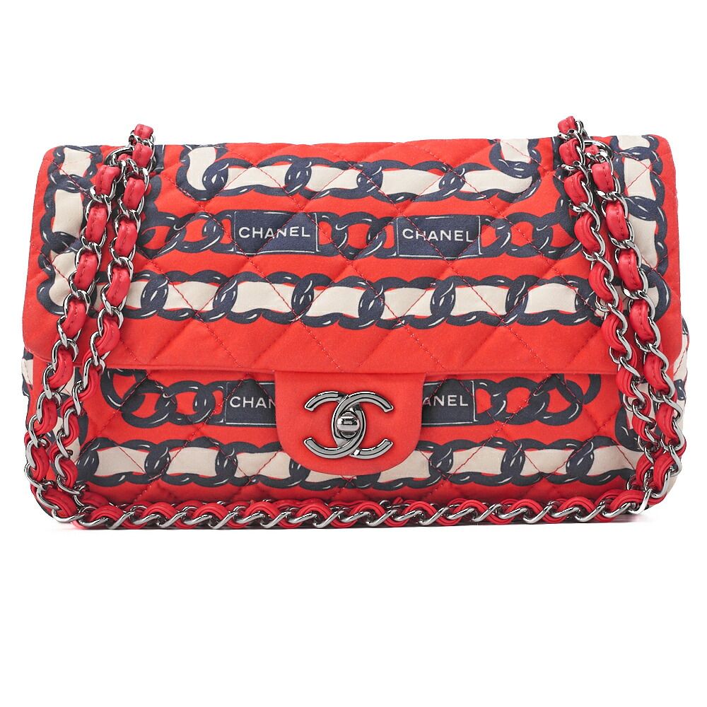 CHANEL シャネル ショルダーバッグ マトラッセ 25cm ベルト柄 シングル 