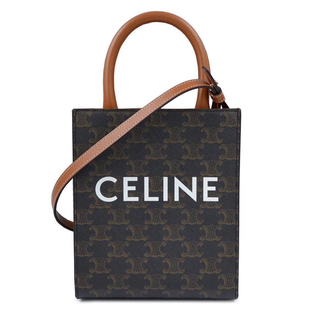 セリーヌ 194372BZK ミニ バーティカルカバ 2WAY トリオンフキャンバス