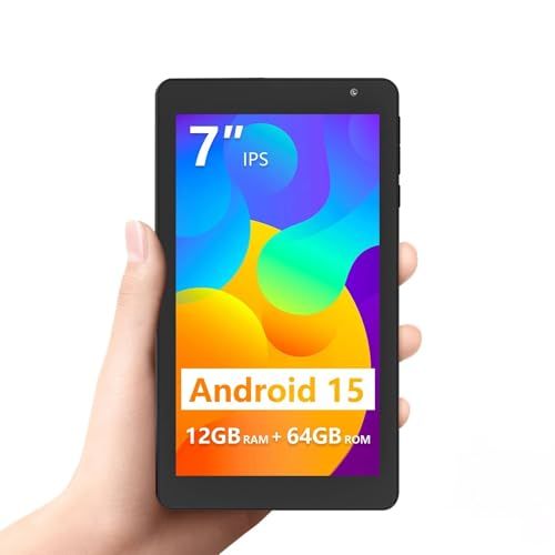 タブレット 7インチ wi-fiモデル Android15 12（3+9）GB+64GB IPS