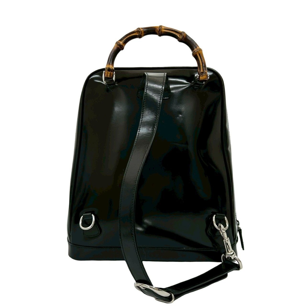 極 美品 袋付き GUCCI グッチ オールドグッチ ヴィンテージ バンブー