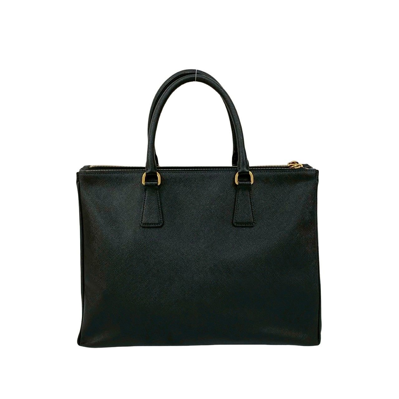 極 美品 袋付き PRADA プラダ ガレリア 三角ロゴ 金具 サフィアーノ