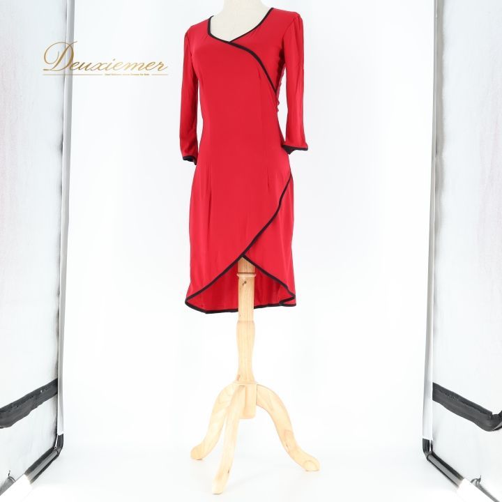 フラメンコ 衣装 ワンピース ドレス レッド系 ブラック系 ドセデル