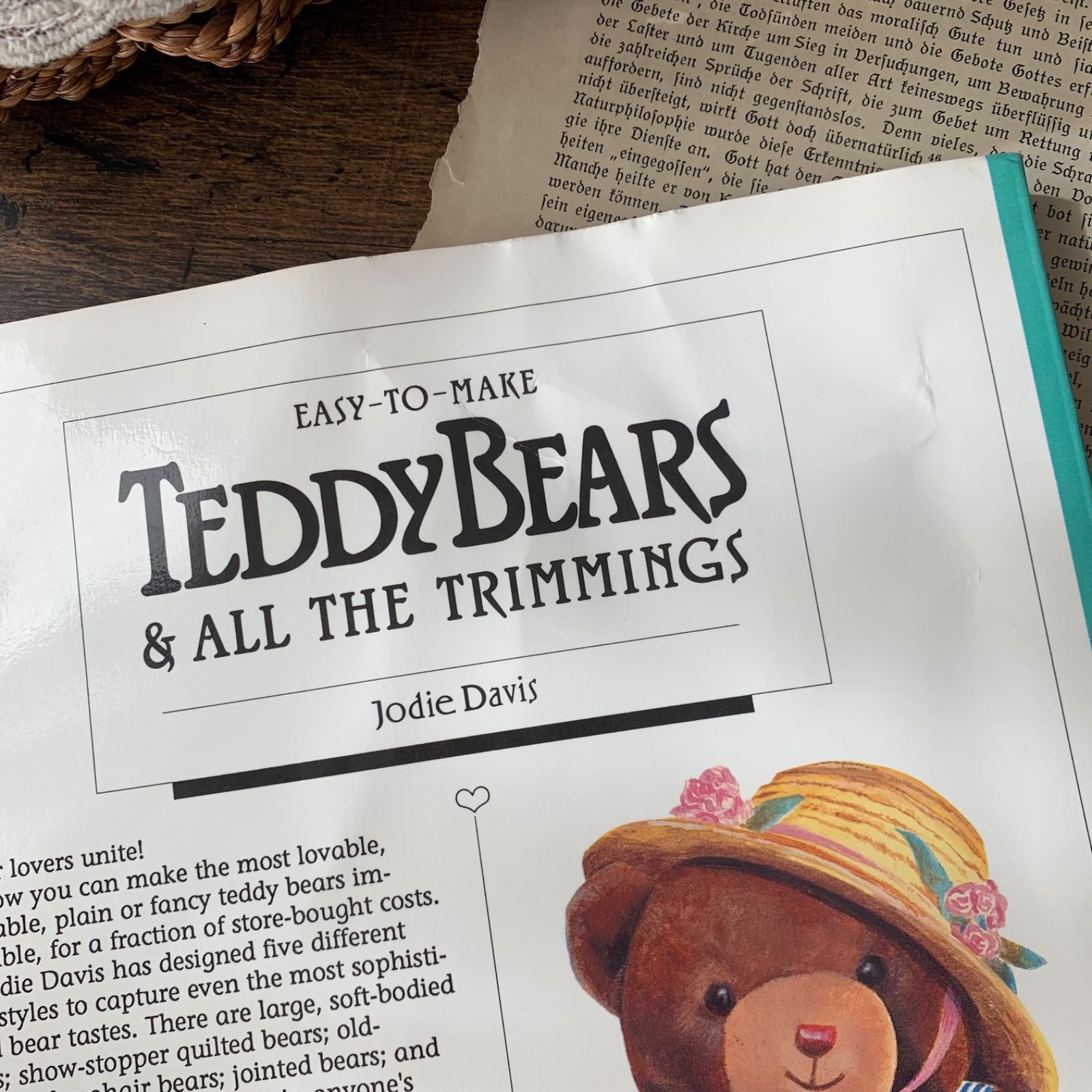 ヴィンテージ 洋書 テディベア作り 1988年 Teddy Bears ハンドメイド