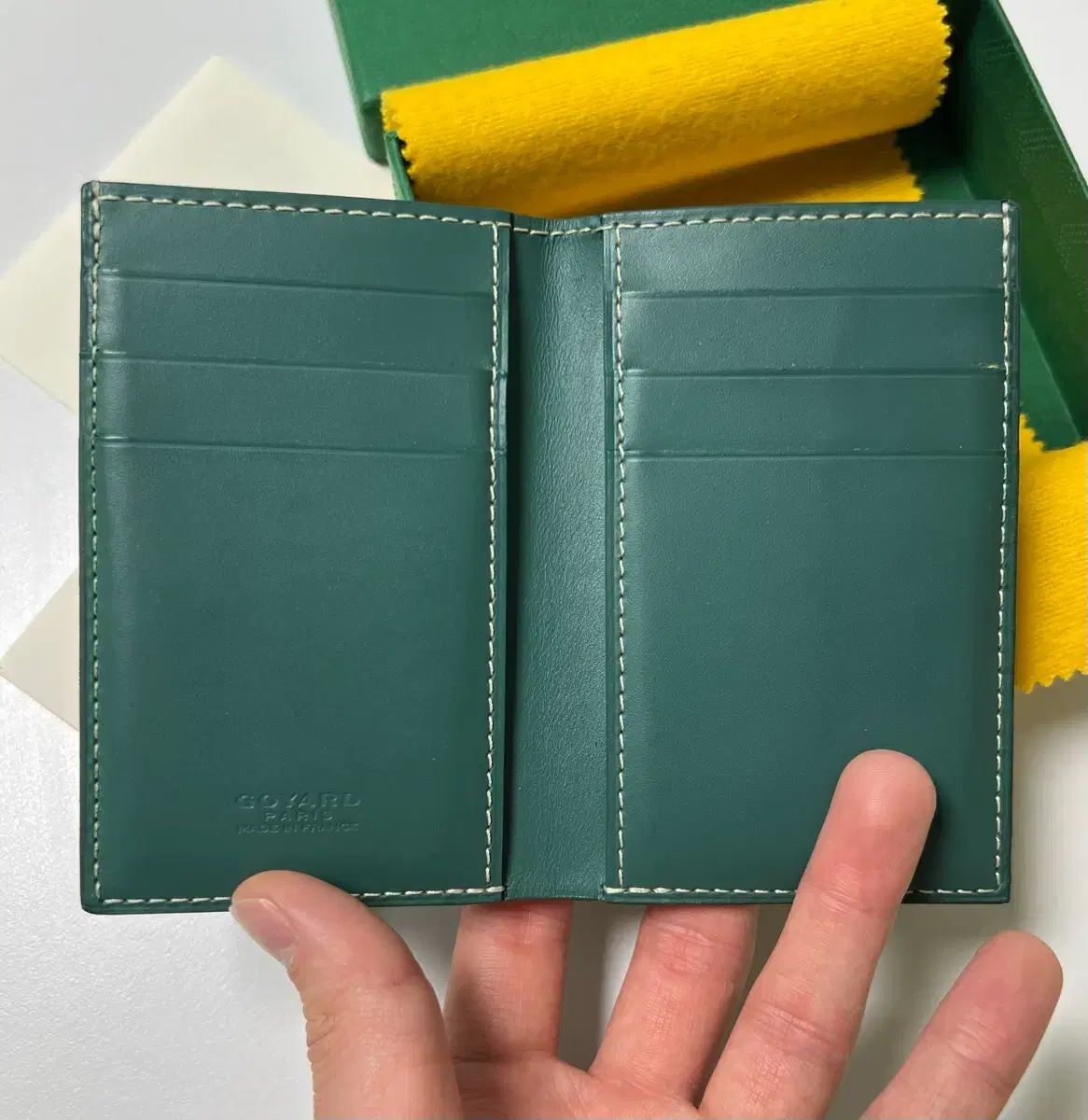 正規品 ゴヤール サンピエール カード ホルダー グリーン - メルカリ