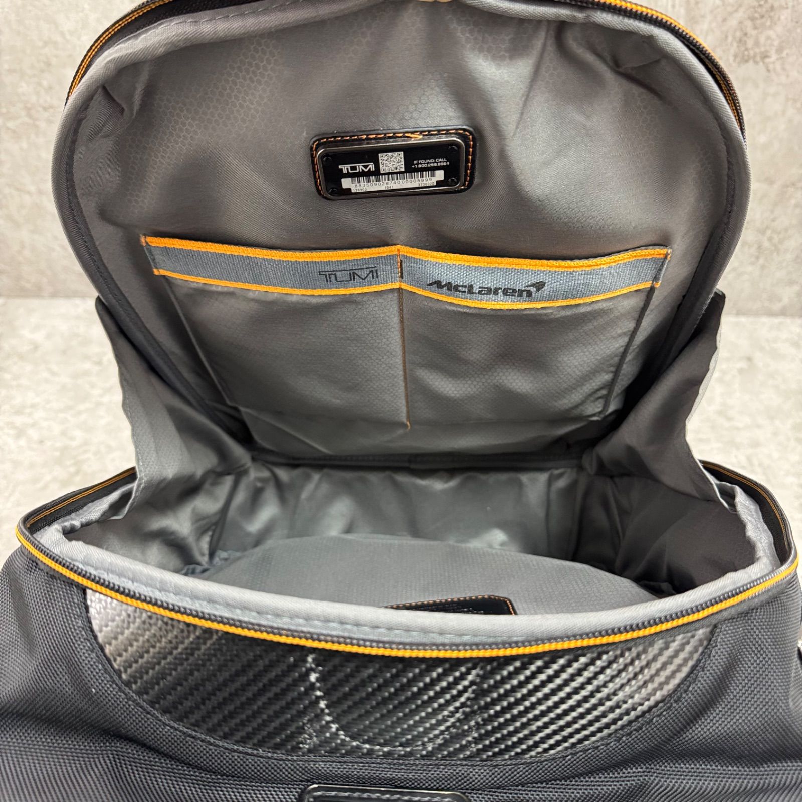 美品】TUMI MCLAREN Velocity Backpack トゥミ×マクラーレン ヴェロ 