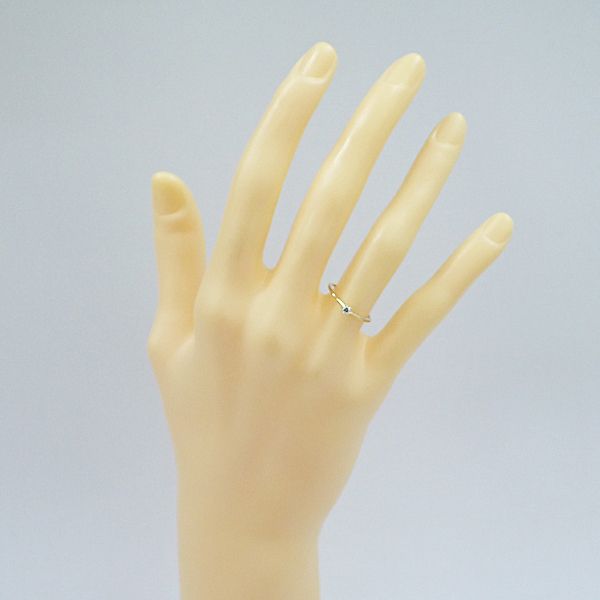 アーカー ダイヤモンド BBソリテール リング K18イエローゴールド