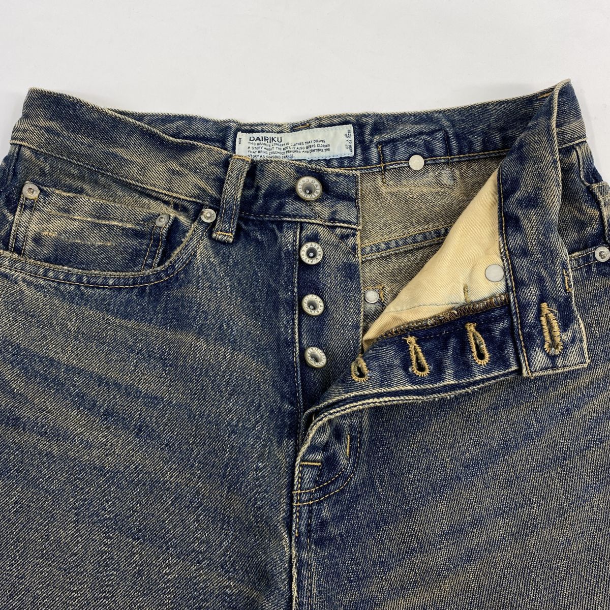 DAIRIKU ダイリク Straight Denim Pants ストレートデニムパンツ 