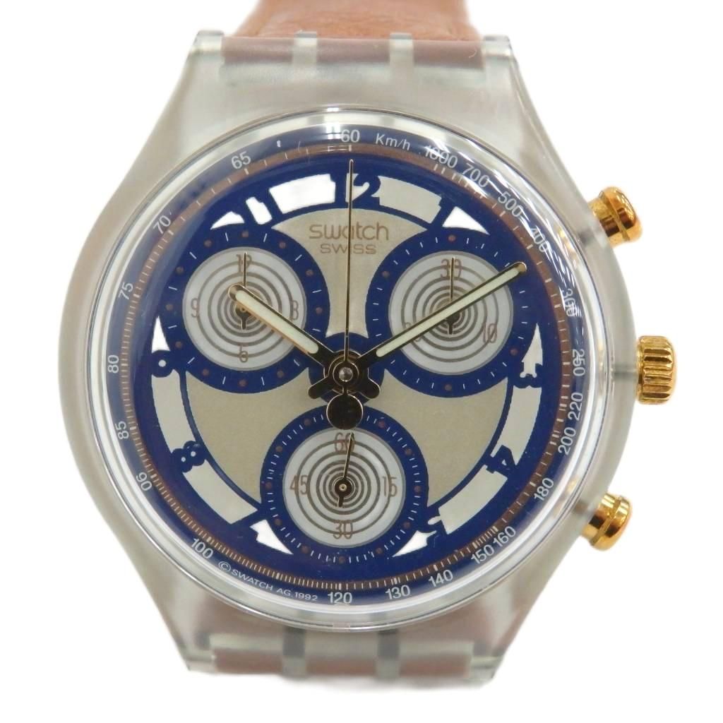 スウォッチ SWATCH 腕時計 ウォッチ クォーツ クロノグラフ ロゴ