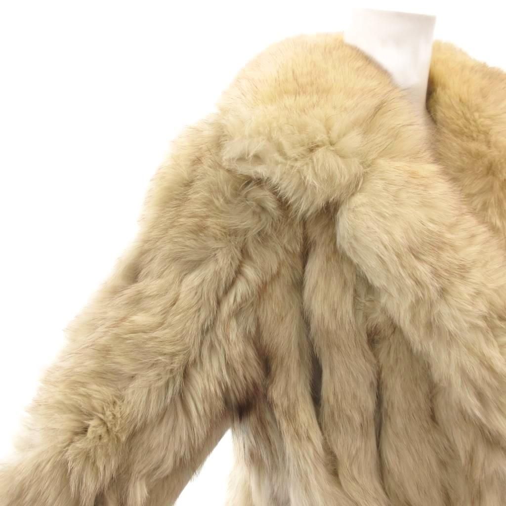 ノーブランド リアルファーコート フォックスファー 毛皮 ミドル丈 11