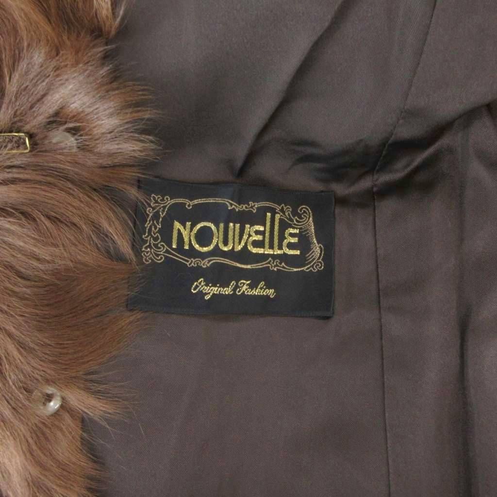 ヌーベル NOUVELLE ファーコート 11 毛皮 ラムファー ミドル ハーフ丈 