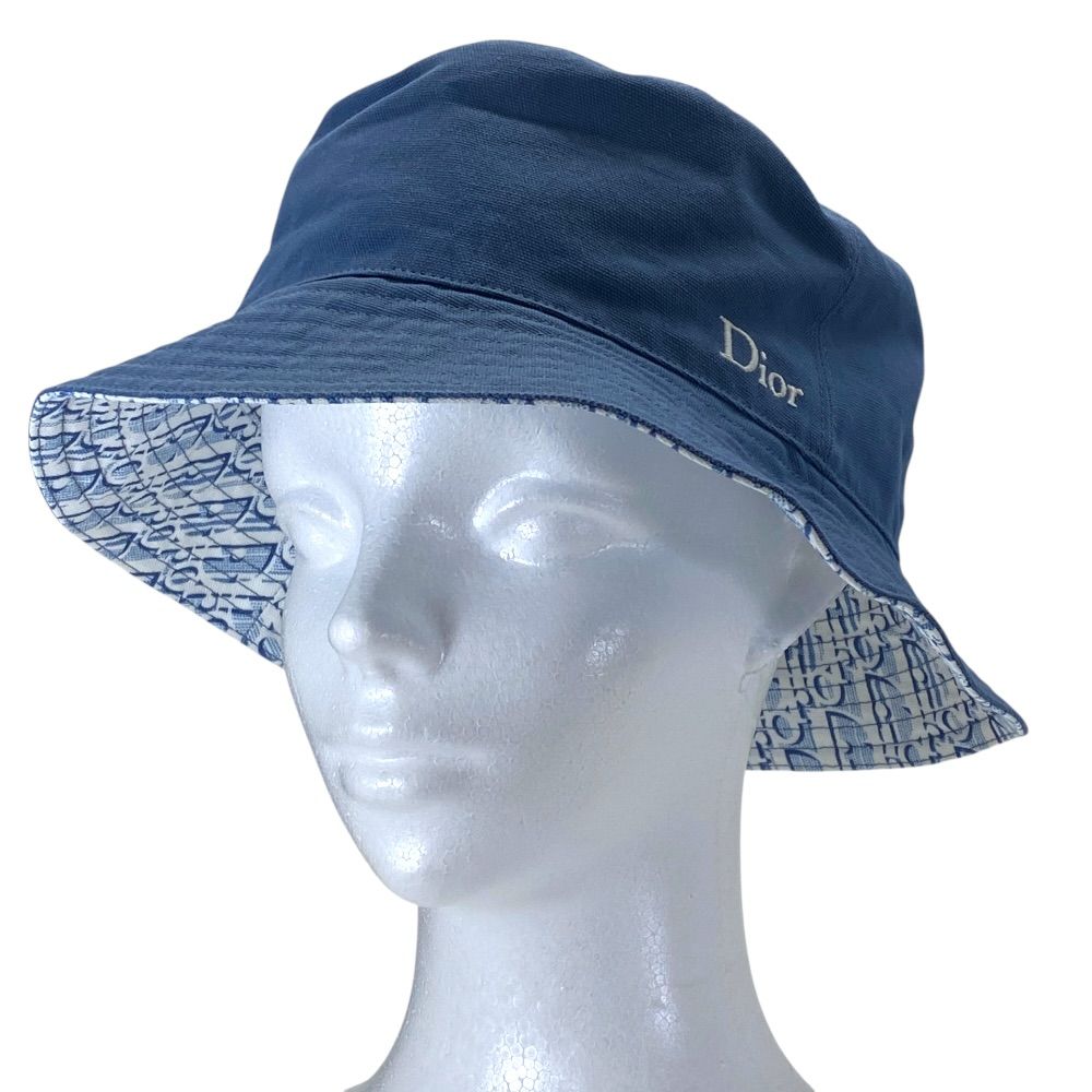 【美品】Dior リバーシブル トロッター バケットハット レディース Dior ディオール オブリーク バケットハット リバーシブル