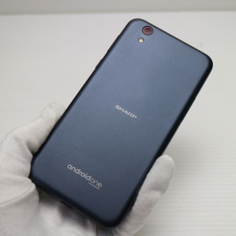 超美品 Y!mobile Android One S3 ネイビーブラック スマホ 本体 白ロム