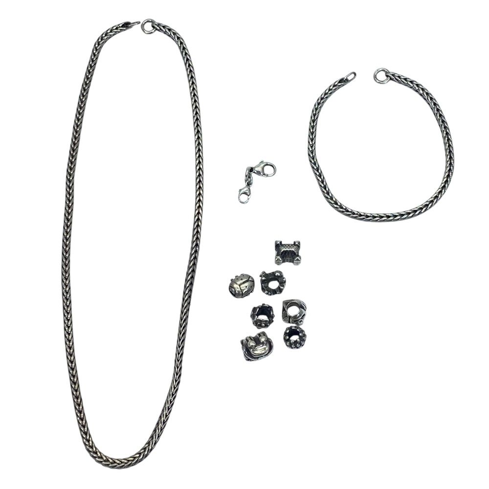 トロールビーズ 7点 パーツ チャーム ネックレス ブレスレット