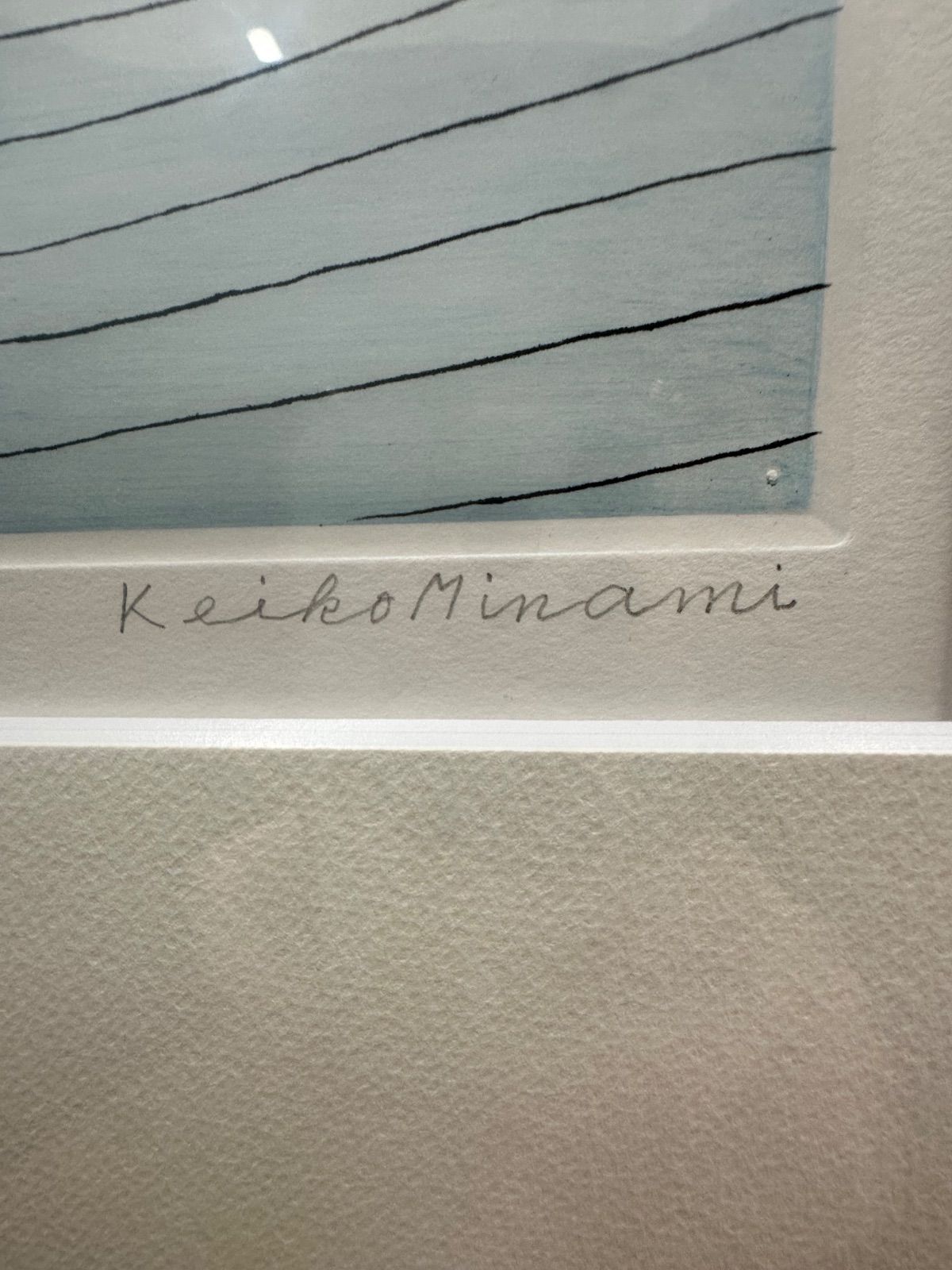 額付】南桂子 2本の木ととぶ鳥 銅版画 作家直筆サイン 備品 エッチング