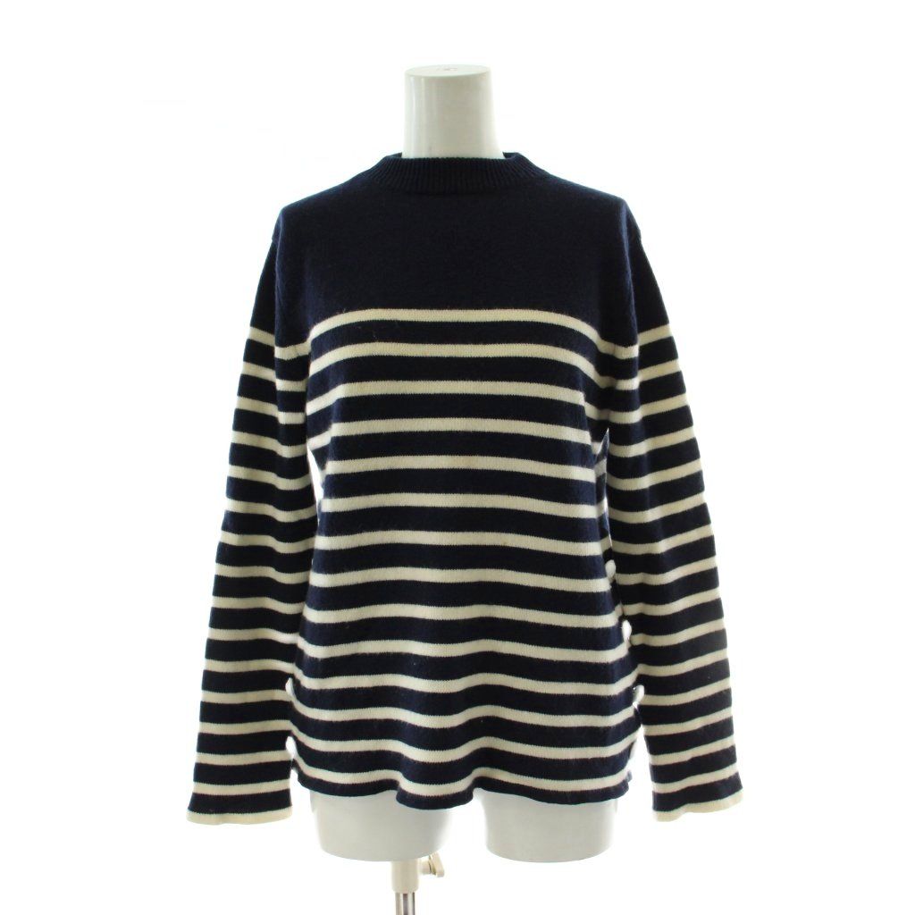 ドゥロワー Drawer ボーダークルーネックプルオーバー ニット セーター
