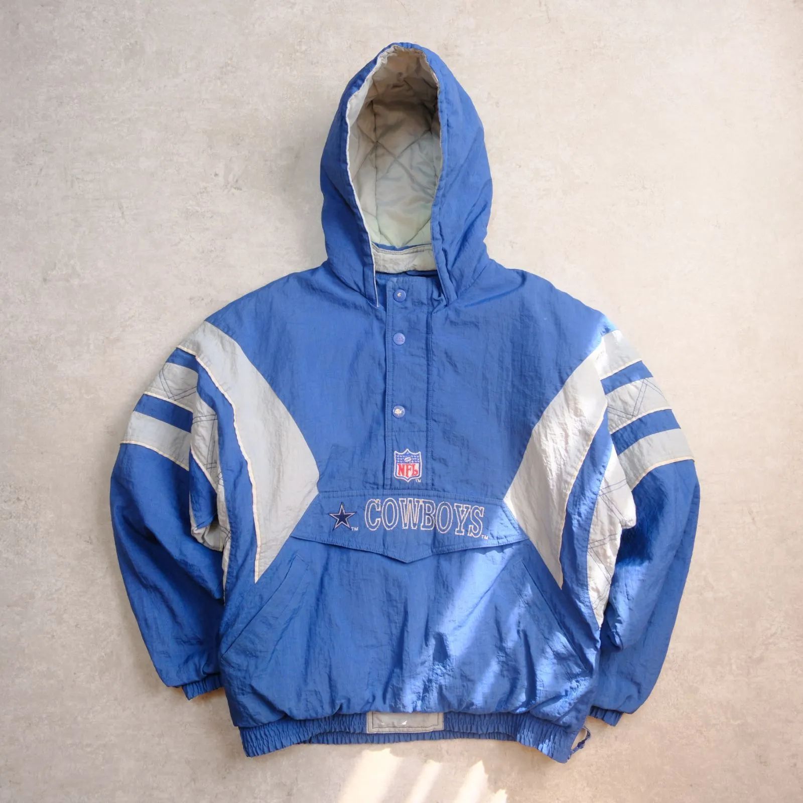 STARTER】90s NFL Dallas COWBOYS／アノラックパーカー／中綿