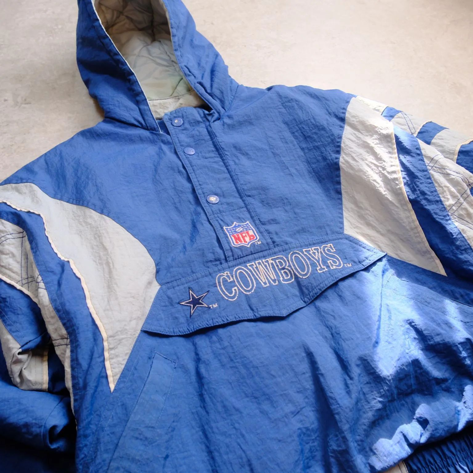 STARTER】90s NFL Dallas COWBOYS／アノラックパーカー／中綿