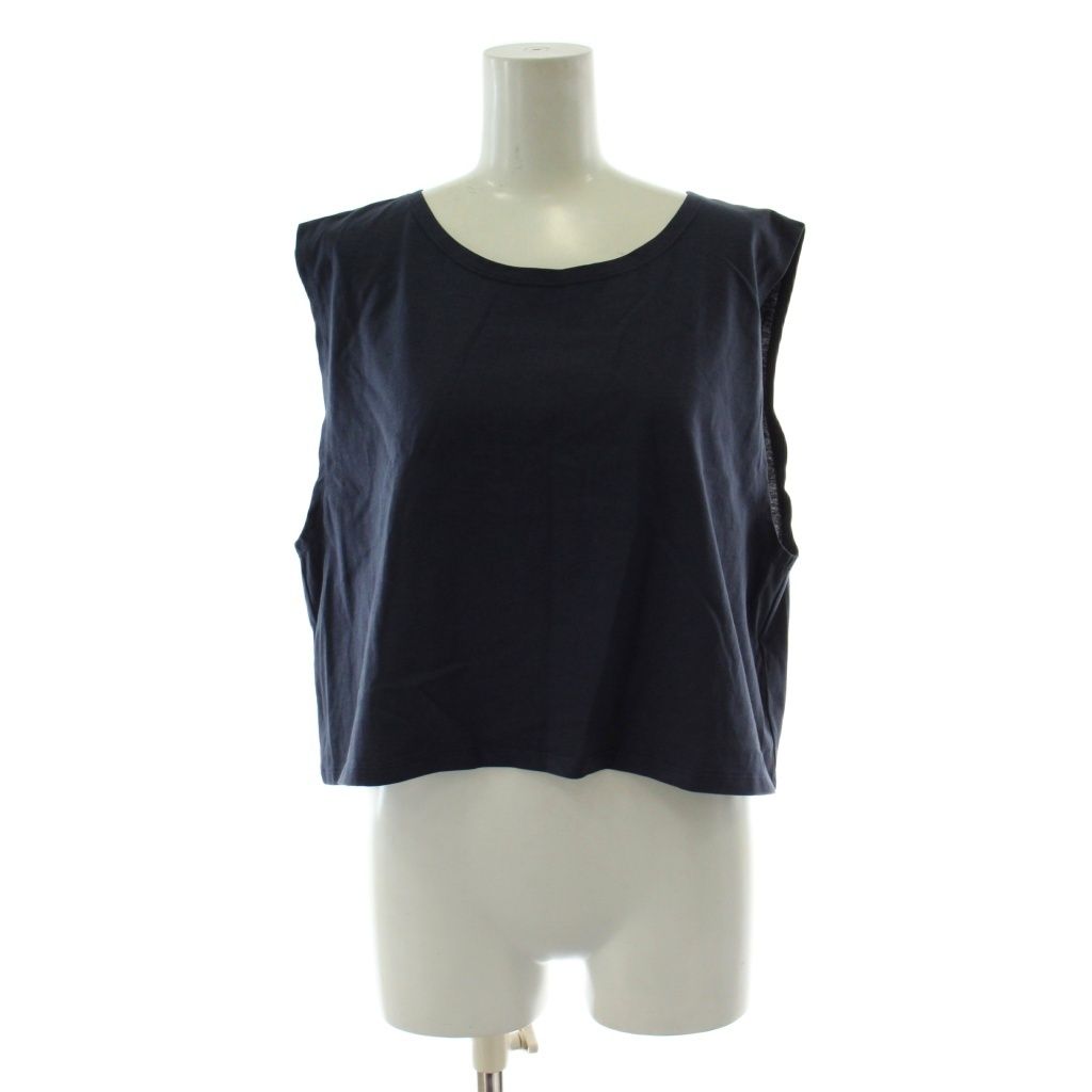 フェンディ FENDI ノースリーブ カットソー ネイビー 紺 タンクトップ