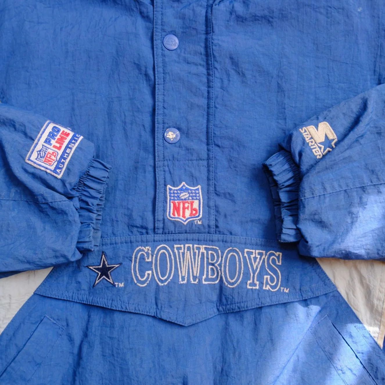STARTER】90s NFL Dallas COWBOYS／アノラックパーカー／中綿