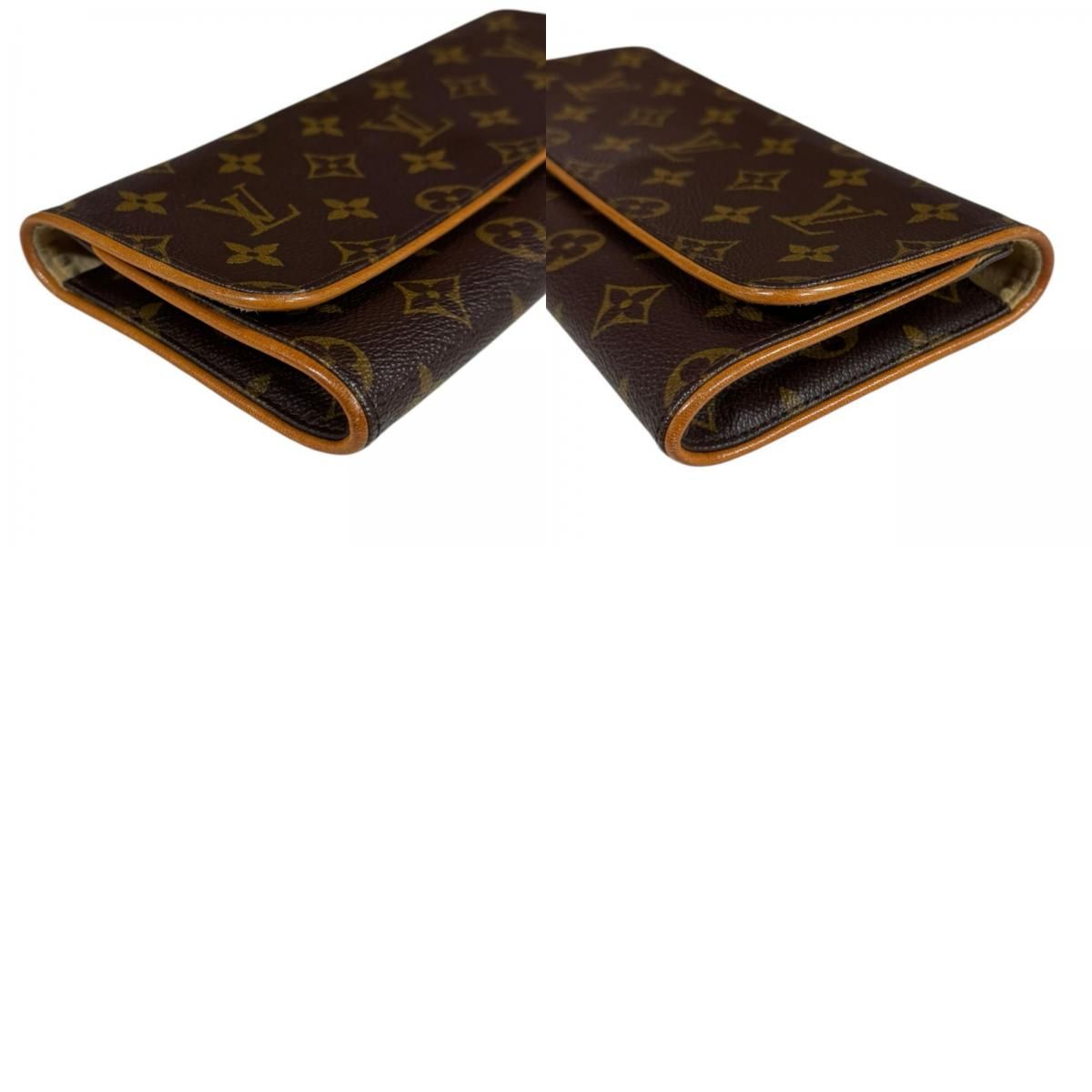 LOUIS VUITTON◇ポシェット・ツインGM_モノグラム・キャンバス_BRW/PVC 