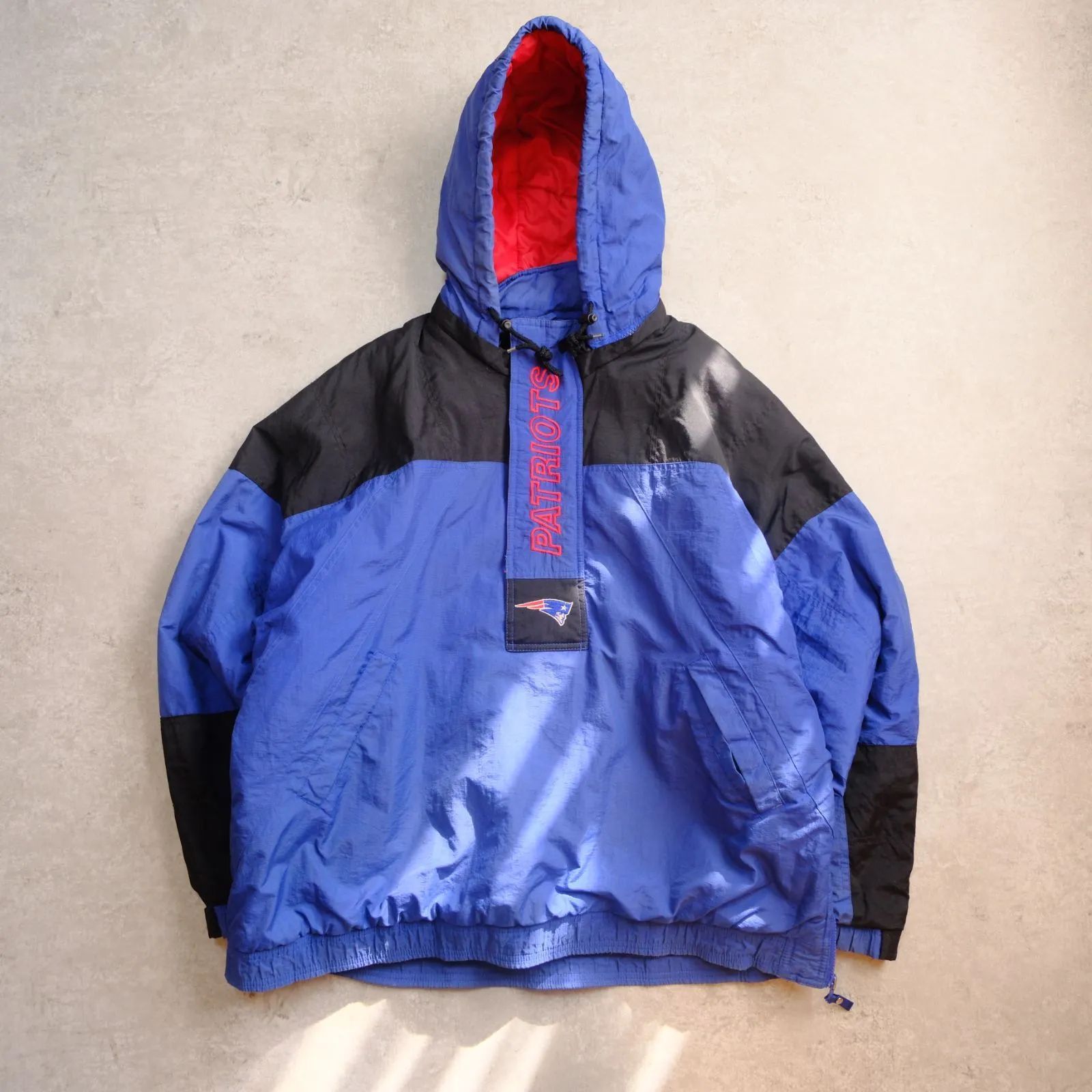 STARTER】90s NFL New England PATRIOTS／アノラックパーカー／中綿