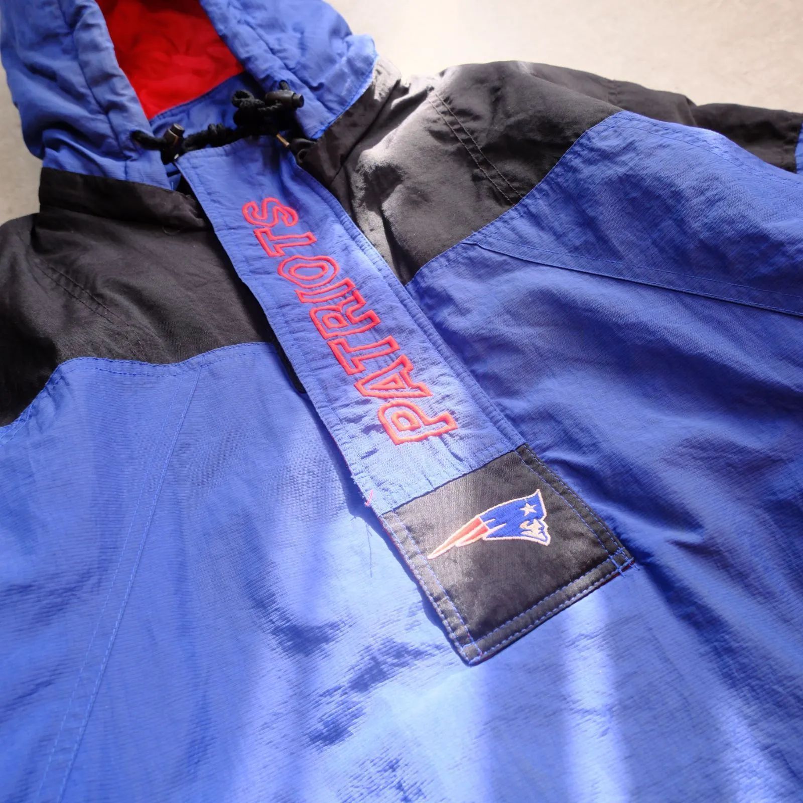 STARTER】90s NFL New England PATRIOTS／アノラックパーカー／中綿