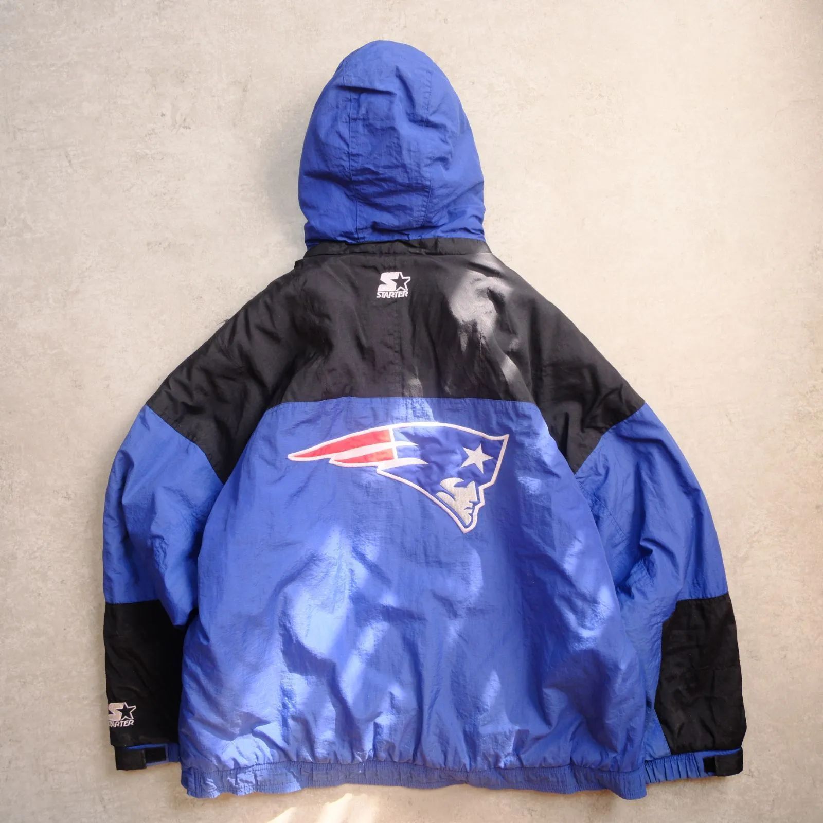 STARTER】90s NFL New England PATRIOTS／アノラックパーカー／中綿
