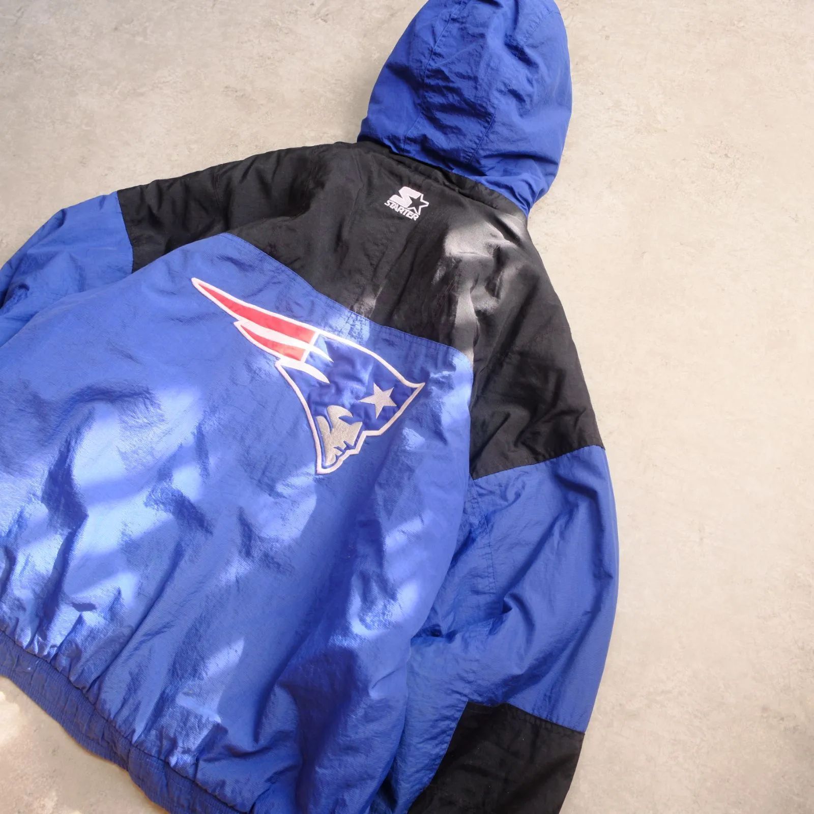 STARTER】90s NFL New England PATRIOTS／アノラックパーカー／中綿