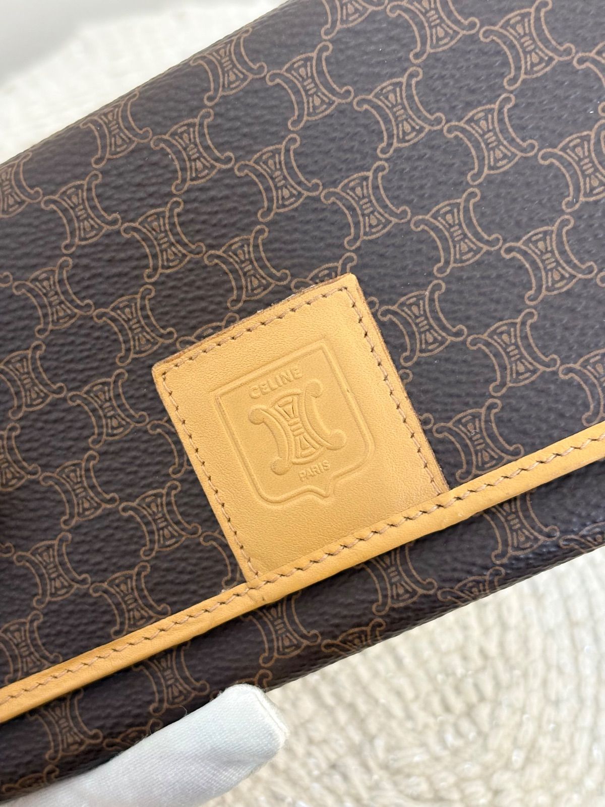 セリーヌ CELINE セリーヌ 長財布 マカダム デニム YS 00/55【EAAD1062 