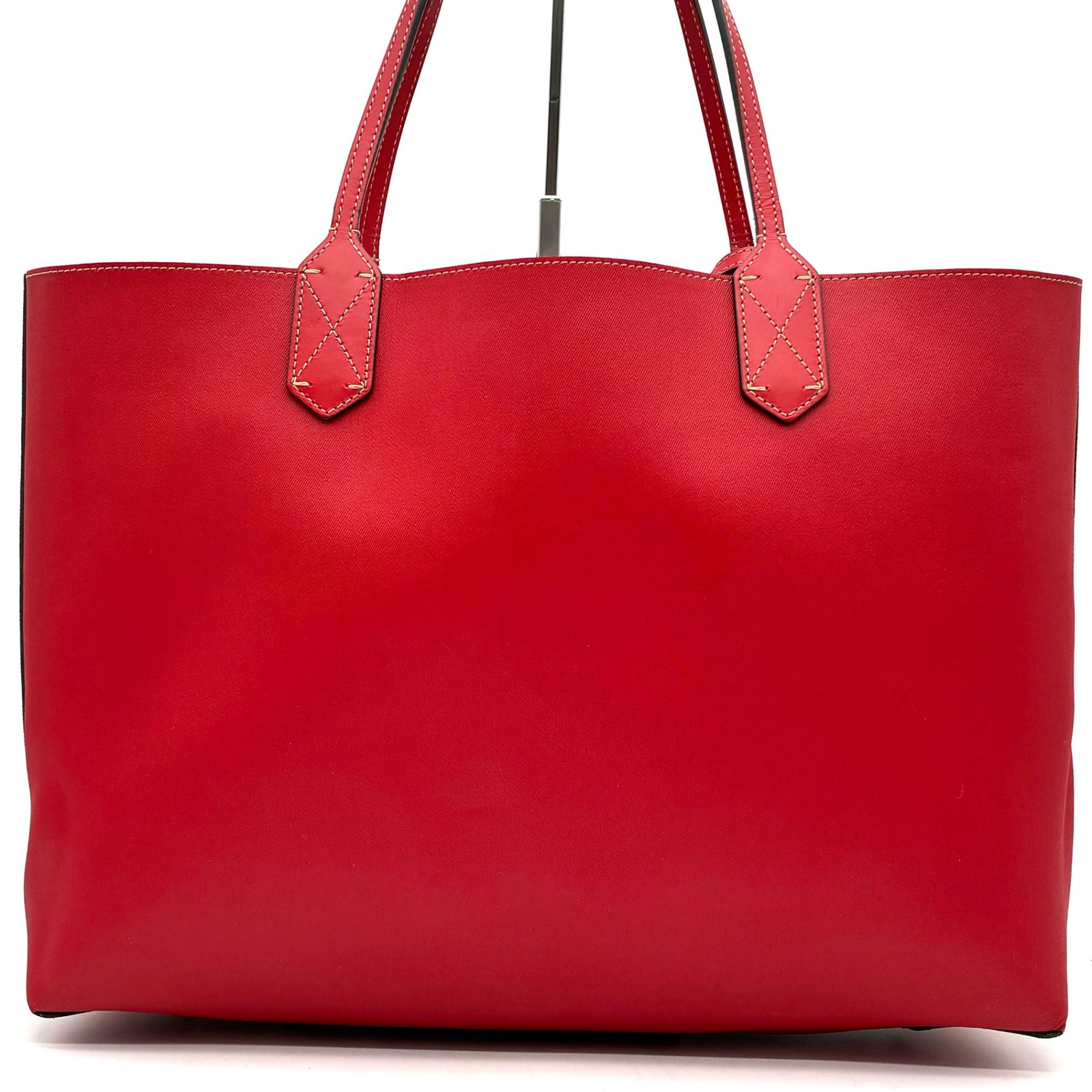 極美品 GUCCI グッチ リバーシブル トートバッグ ロゴプレート GG