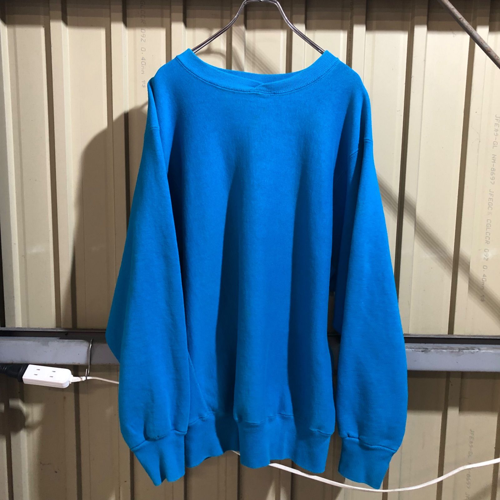 2079 Hanes BEEFY トレーナー ブルー L ヘインズ ビーフィー