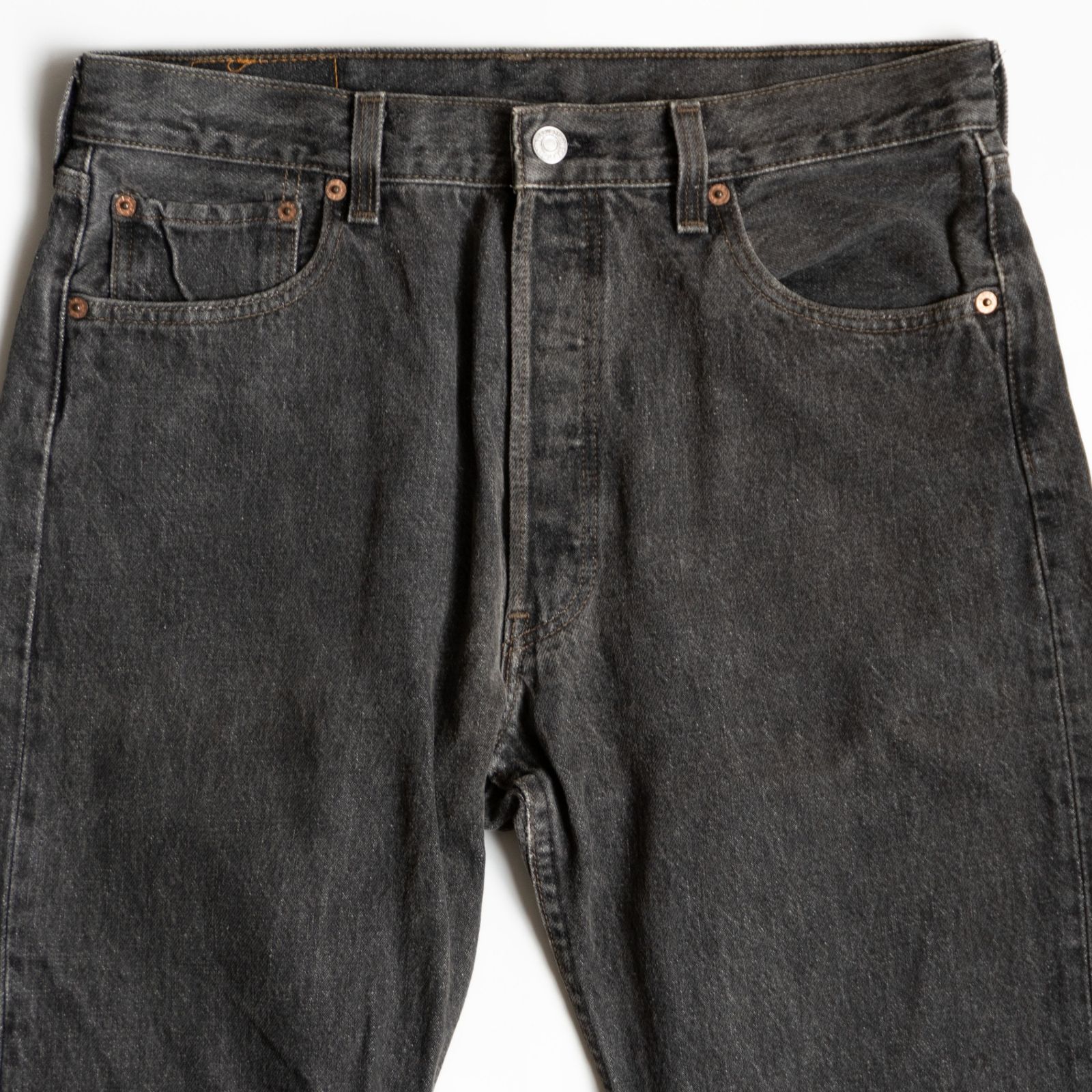 先染め/ゴールデンサイズ】 LEVI'S 【90s/501 ブラックデニム デニム