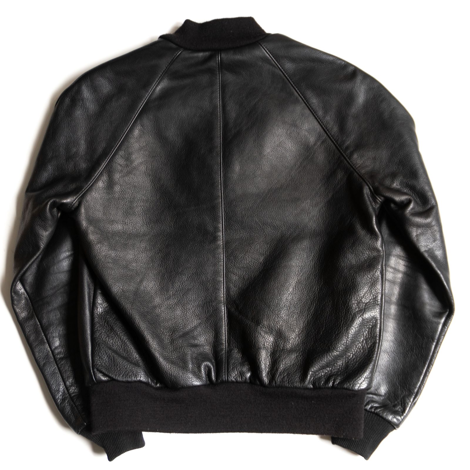 美品】 VANSON 【TJV オールレザー スタジャン】38 ブラック