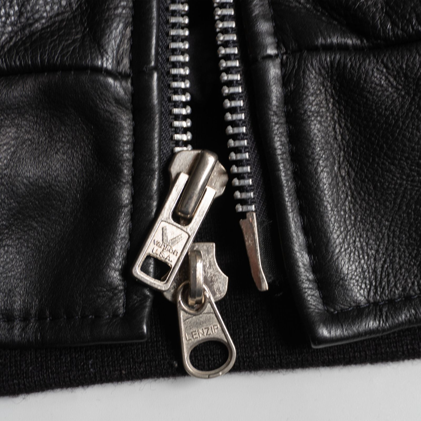 美品】 VANSON 【TJV オールレザー スタジャン】38 ブラック