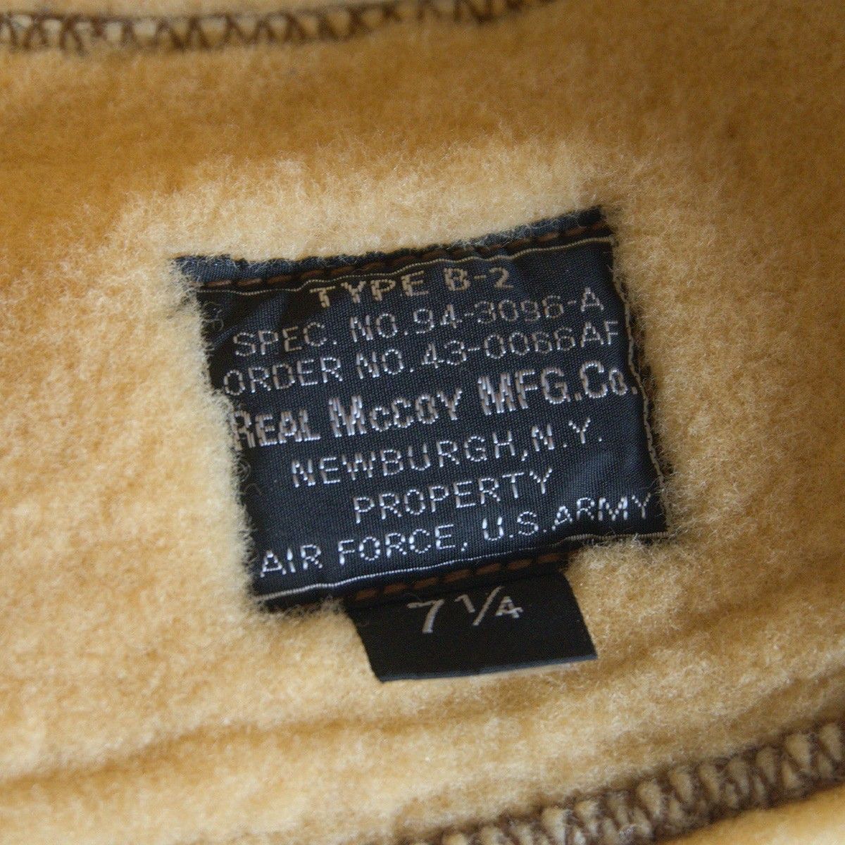 旧マッコイ】THE REAL MCCOY'S【B-2 ムートン フライト キャップ】7 1