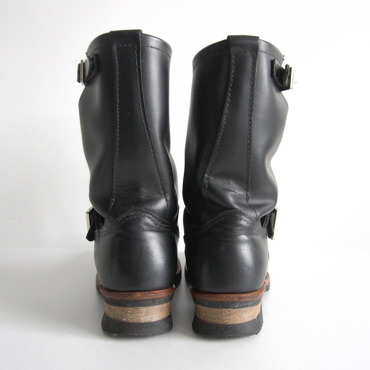 09年製】REDWING【2268/エンジニアブーツ】US8D ブラック レッド