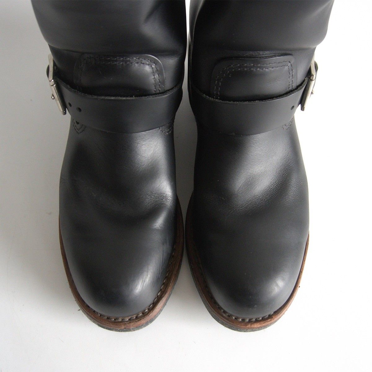 09年製】REDWING【2268/エンジニアブーツ】US8D ブラック レッド