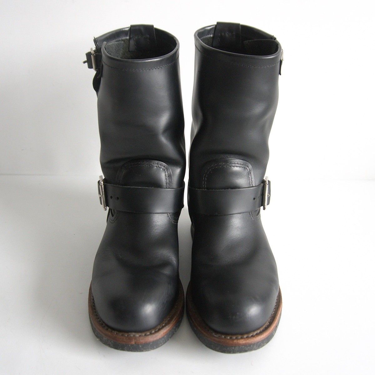 09年製】REDWING【2268/エンジニアブーツ】US8D ブラック レッド