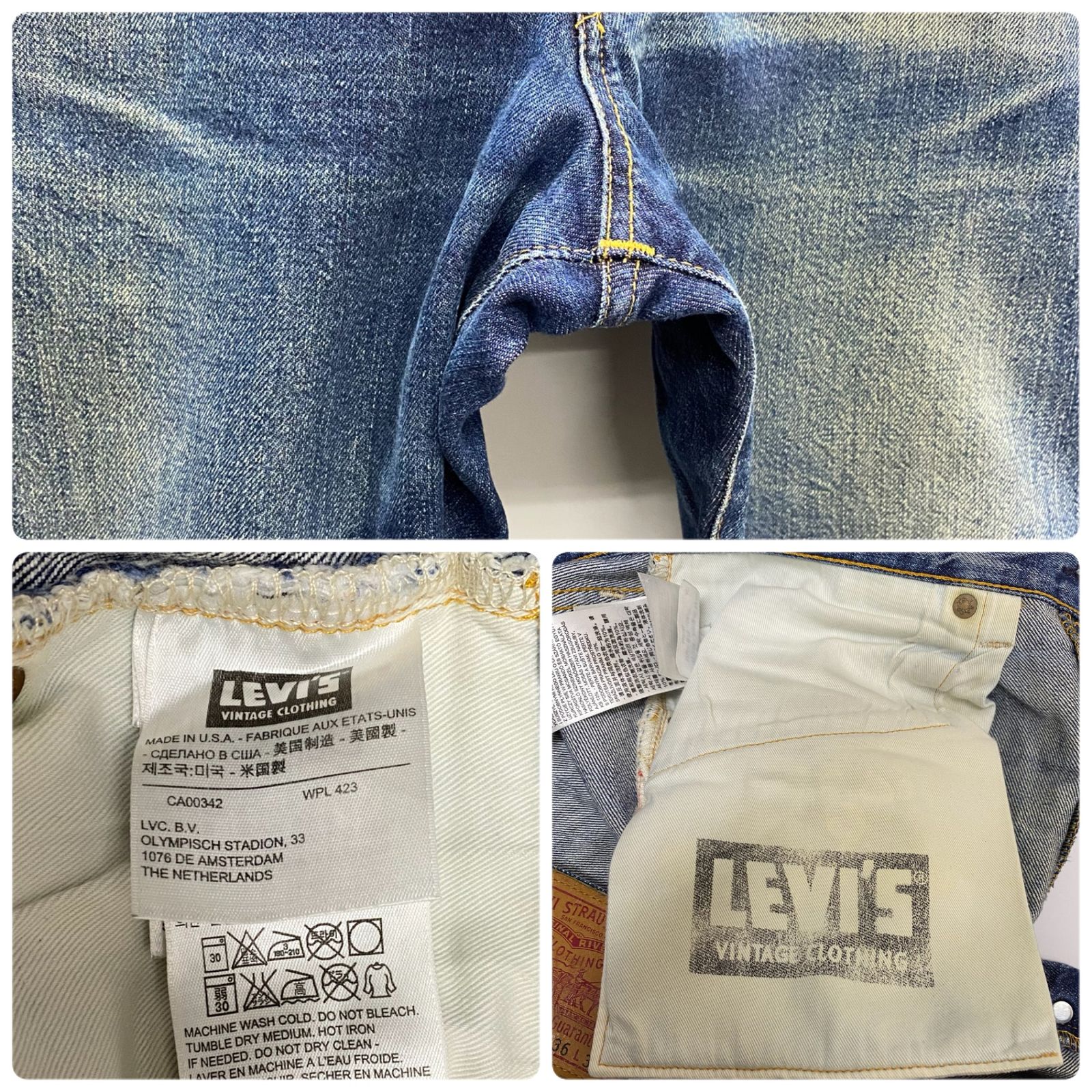 リーバイス Levi's LVC 501XX 1947モデル USA製 セルビッジ 47501-0117