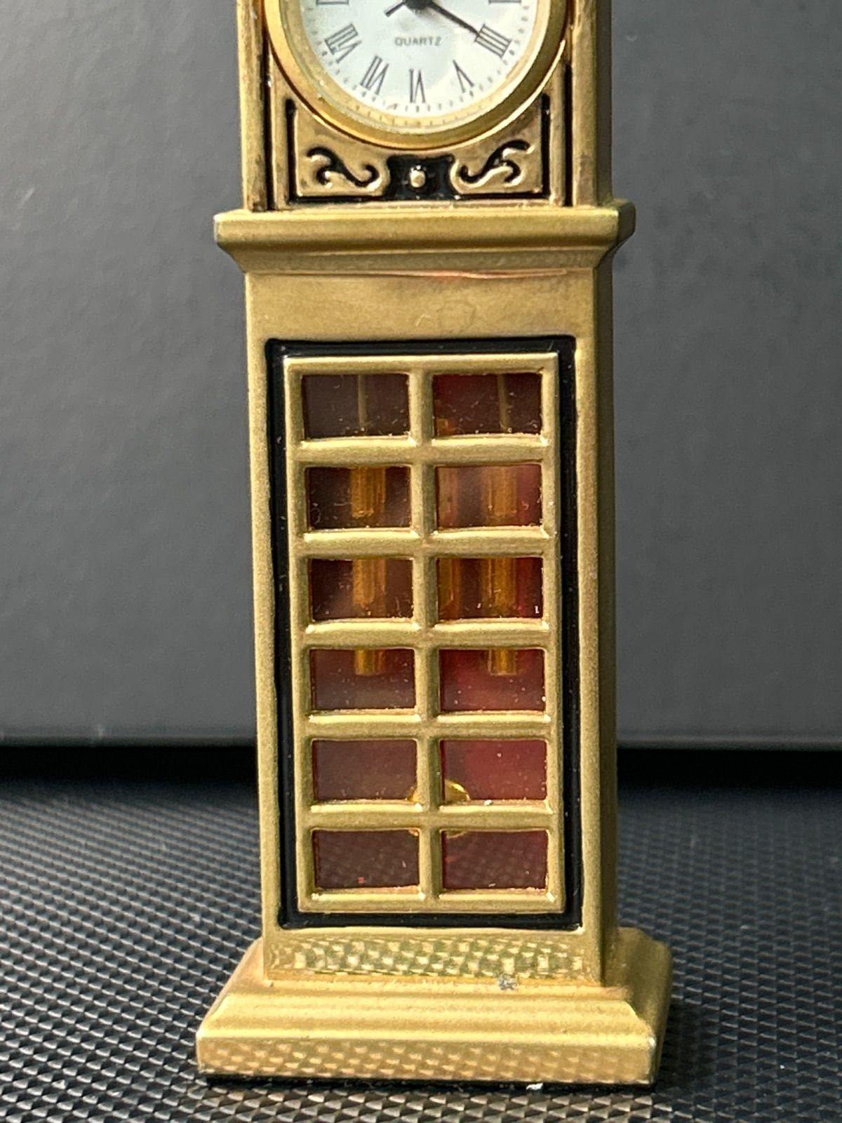 ヴィンテージ・アンティーク】柱時計風 置時計 - メルカリ