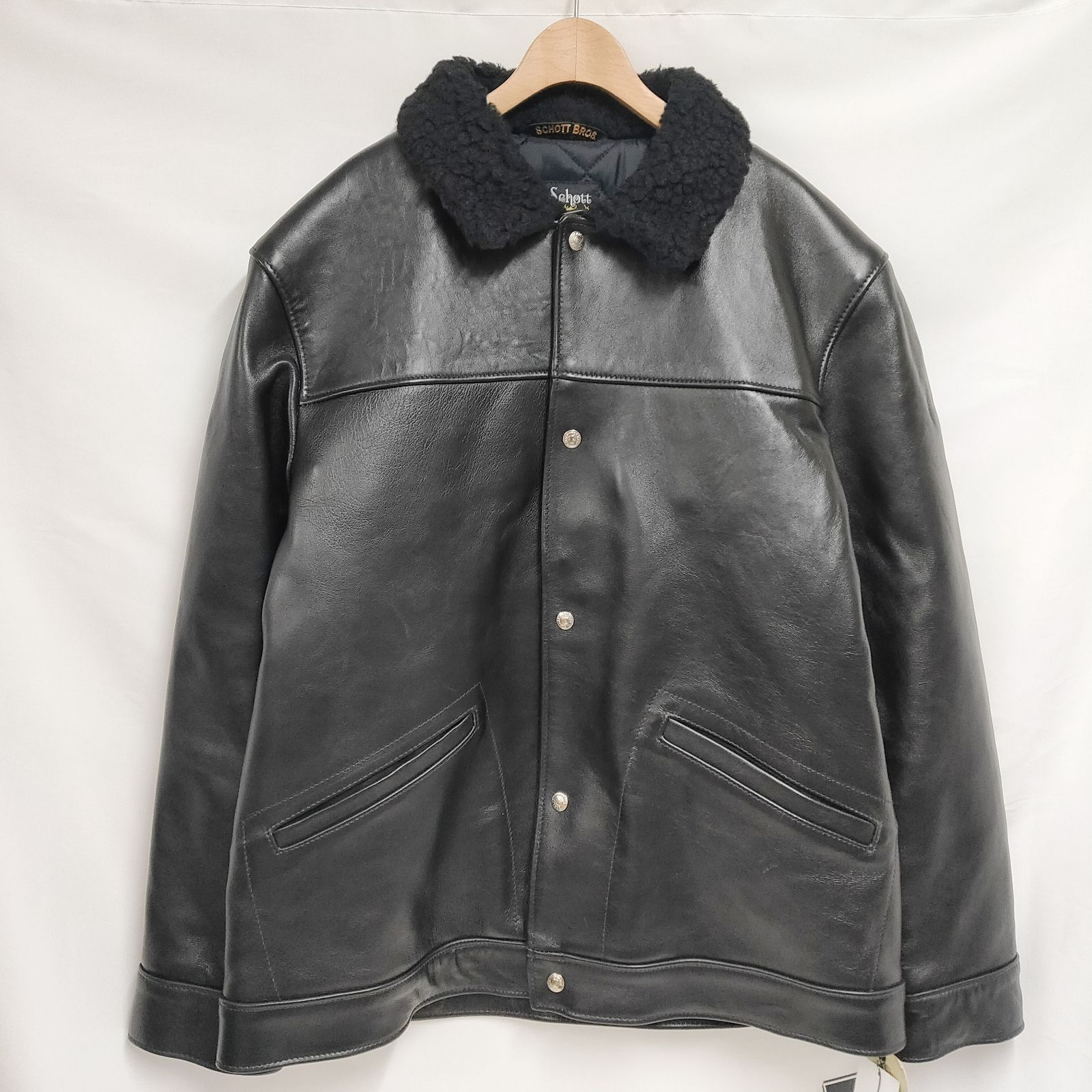 新品 未使用 ショット カラーボア ランチ ジャケット ブラック 2XL