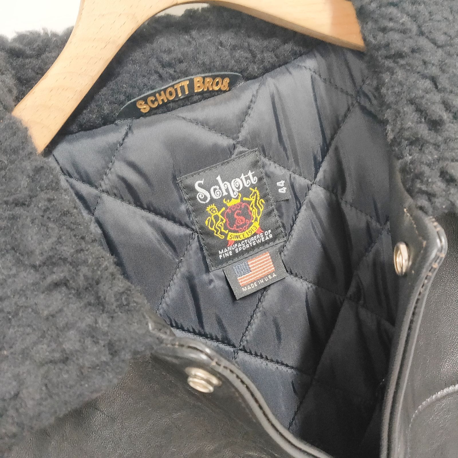 新品 未使用 ショット カラーボア ランチ ジャケット ブラック 2XL 新品 未使用 ショット カラーボア ランチ ジャケット ブラック 2XL