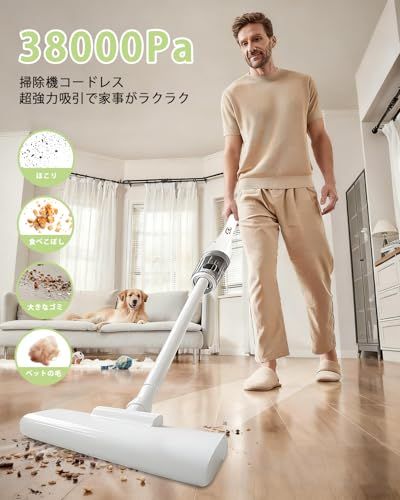 迅速に発送】掃除機 コードレス 【2025革新版&38000pa 超強力吸引