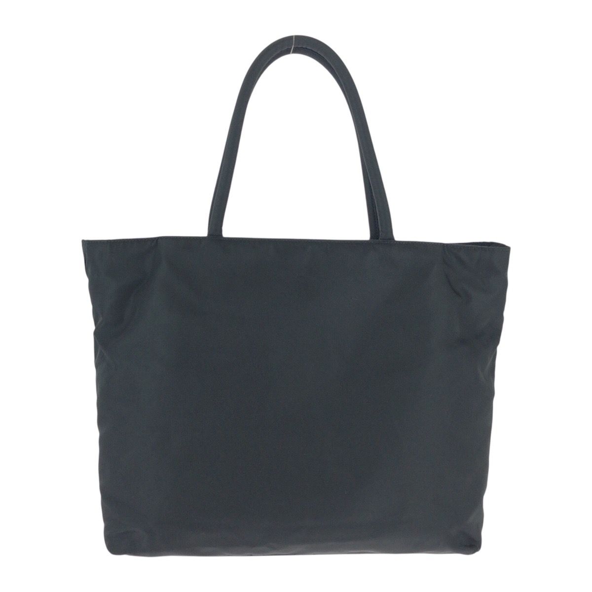 美品 PRADA プラダ テスート 三角ロゴプレート三角 ブラック 黒