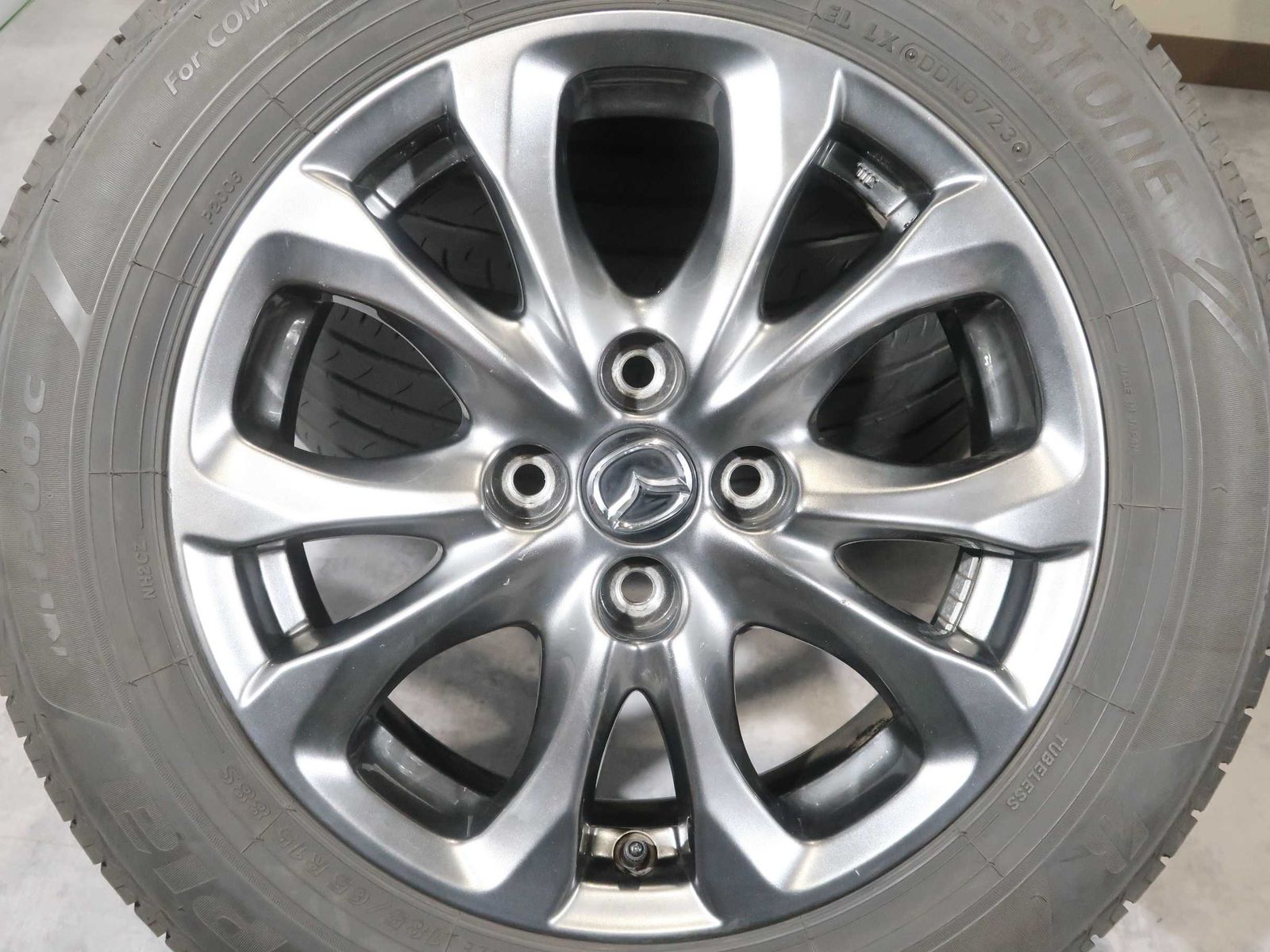 4本 マツダ デミオ 純正 15インチ 5.5J +40 4H PCD 100 ラジアル