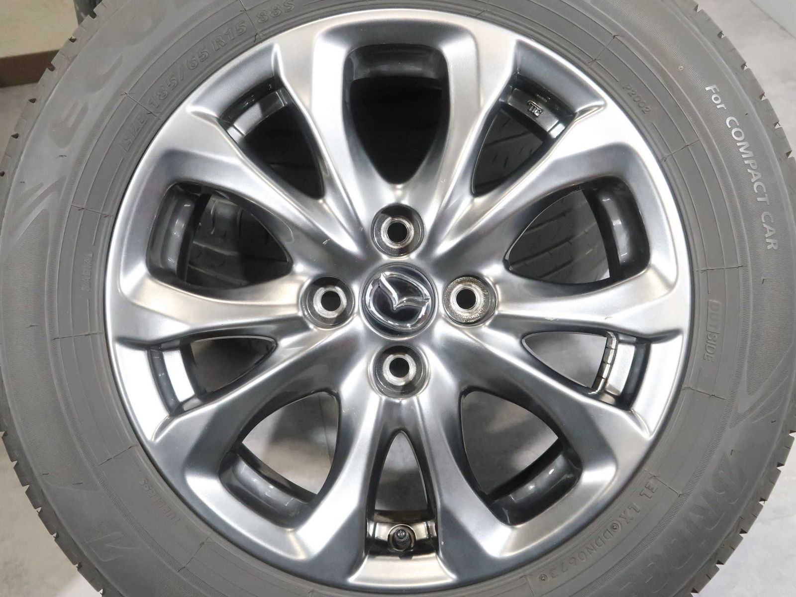 4本 マツダ デミオ 純正 15インチ 5.5J +40 4H PCD 100 ラジアル