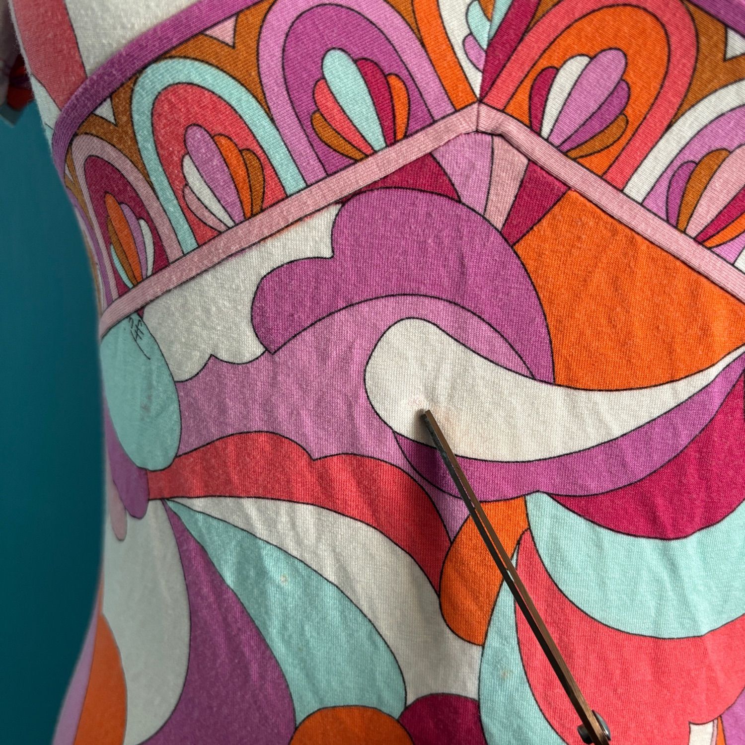 1492 EMILIO PUCCI エミリオプッチ Vネック 半袖 カットソー プッチ柄