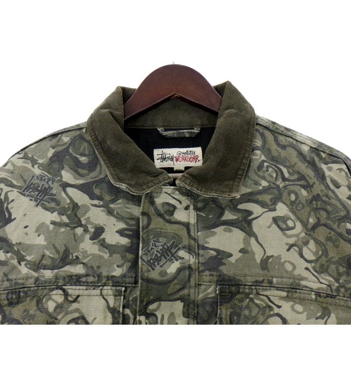 ステューシー STUSSY 【 WASHED CANVAS SHOP JACKET 】 ウォッシュド