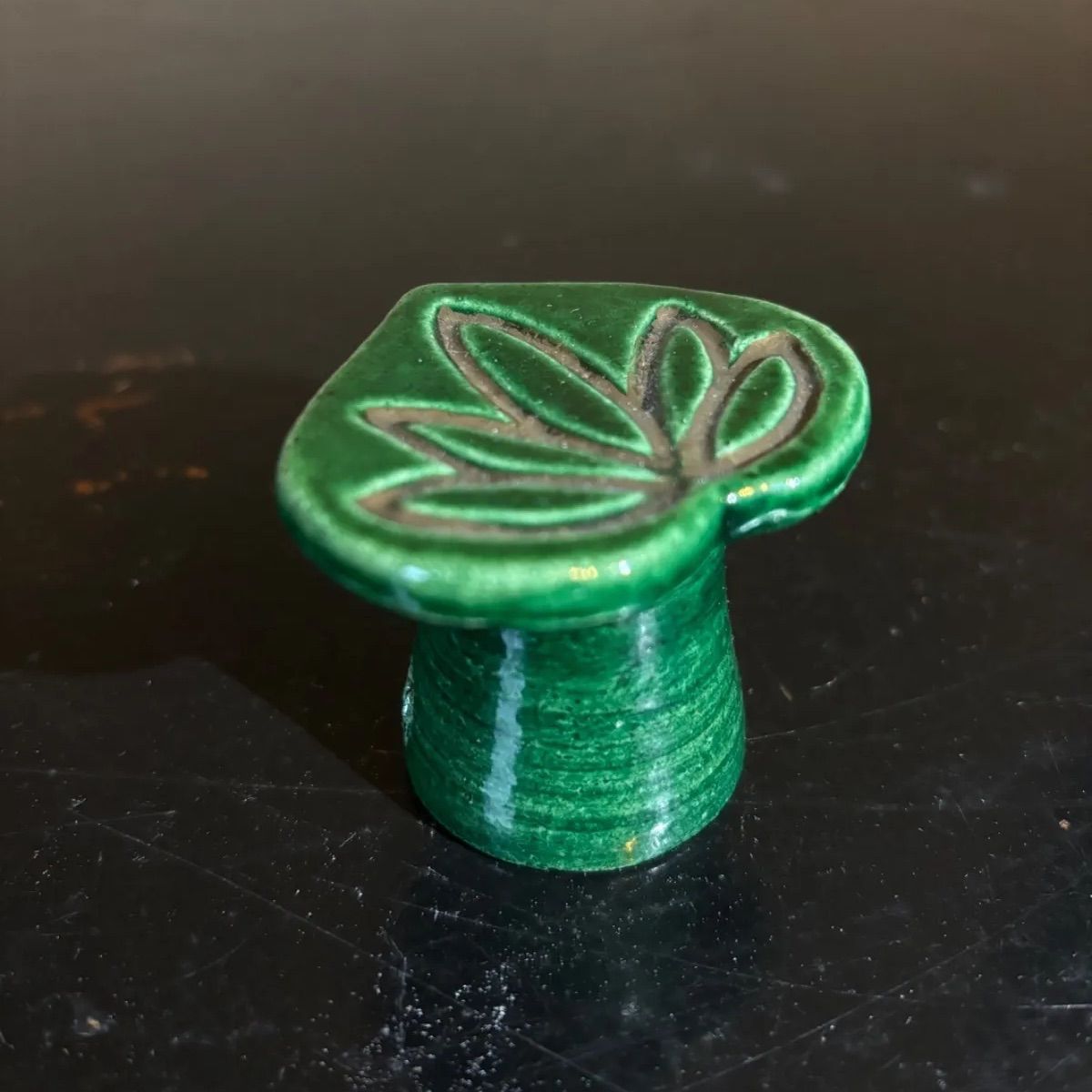 蓋置 青楽 楽入窯 吉村楽入造 茶道具 銘在 陶器 陶芸 工芸品 - メルカリ