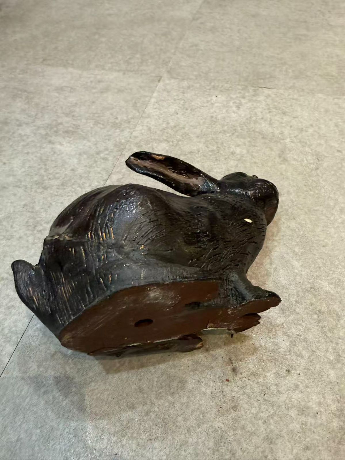 古美術】 兎 置物 民藝 骨董 時代物 縁起物 - メルカリ